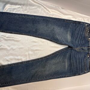 True Religion Blue Straight Leg Jeans with Flap Pockets – New With Tags